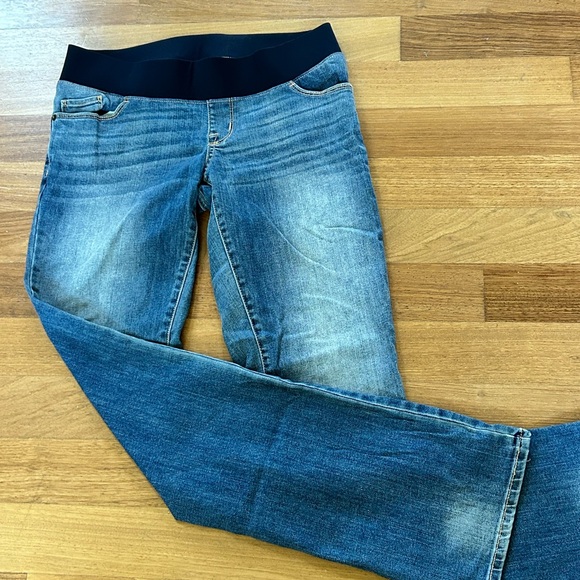Liz Lange Maternity Women's Boot Cut Jeans - Blue - Picture 1 of 5